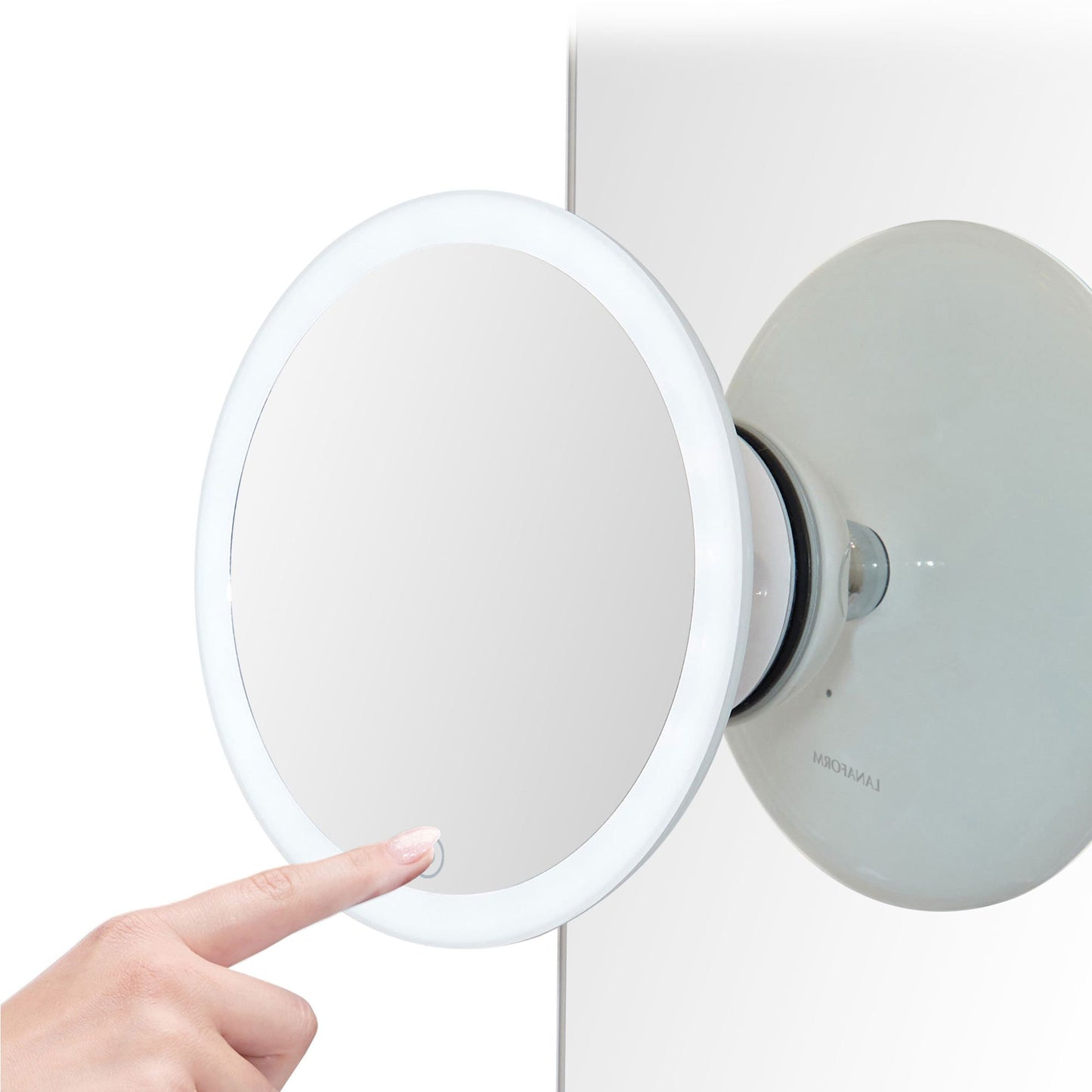 Lanaform 2in1 Mirror – Dubbelsidig sminkspegel med LED-belysning och 5x förstoring – bild 5