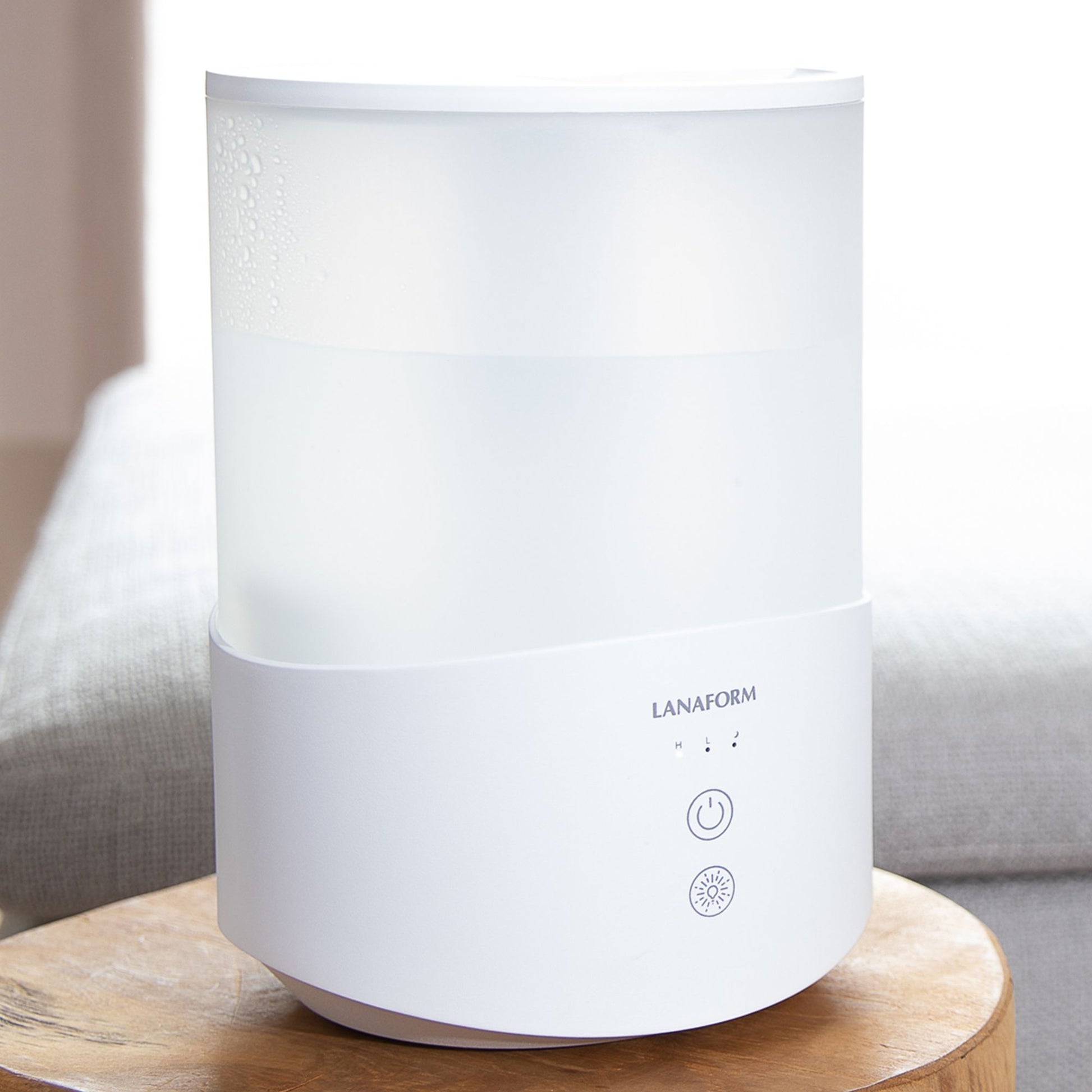 Lanaform Dobra – Luftfuktare med aromadiffuser och LED-ljus i elegant design – bild 3