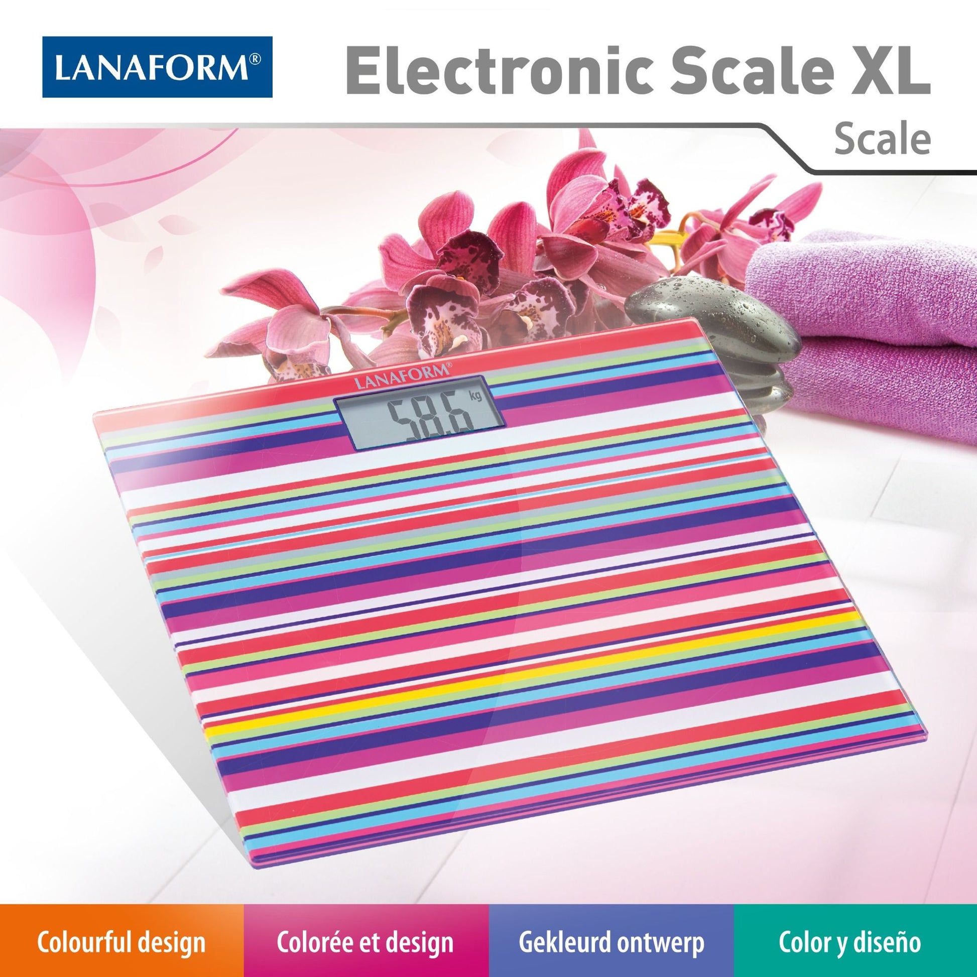 Lanaform Electronic Scale XL – Extra stor digital personvåg med hög maxvikt – bild 5