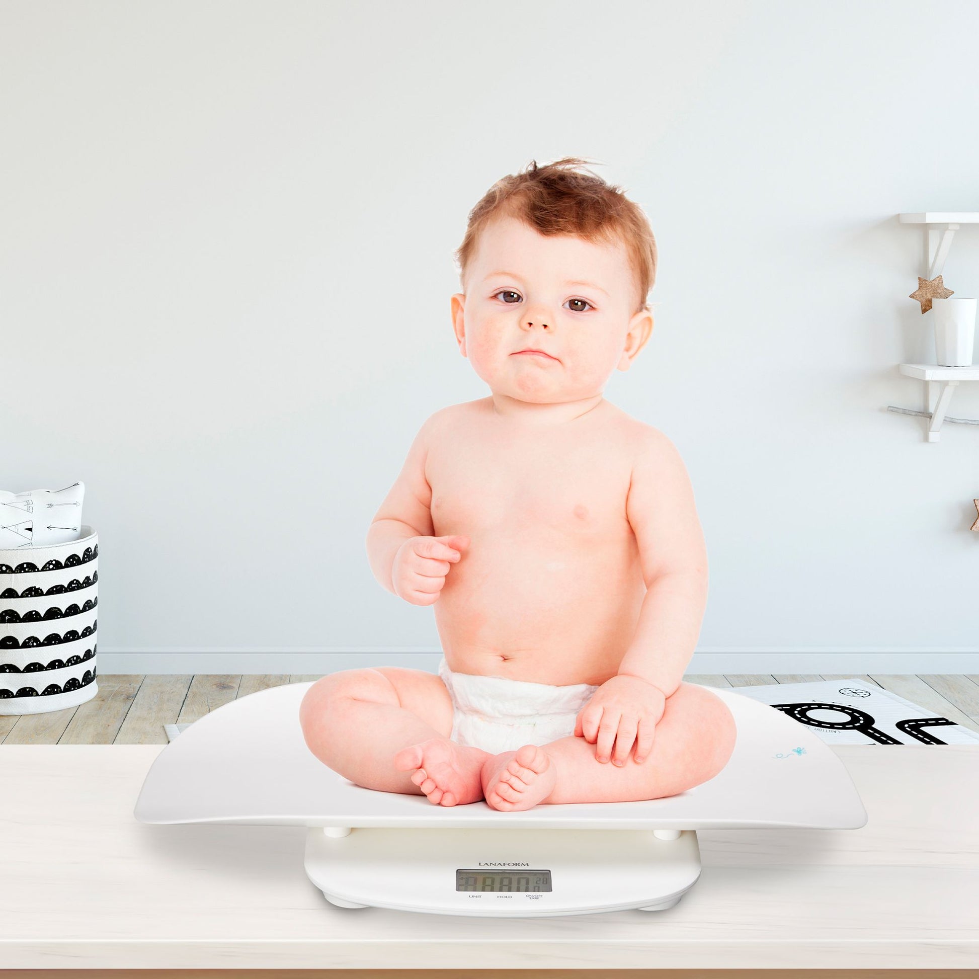 Lanaform Evolutive Scale – Digital baby- och barnvåg som växer med barnet – bild 2
