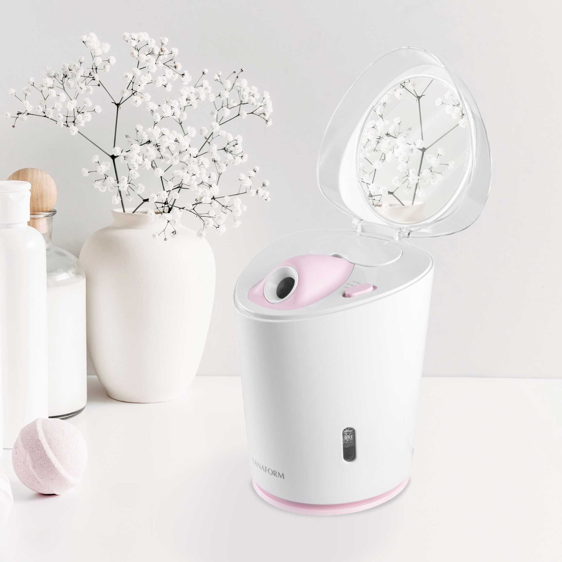 Lanaform Facial Steam – Ansiktsångbad med varm ånga och sval mist för hudvård – bild 4