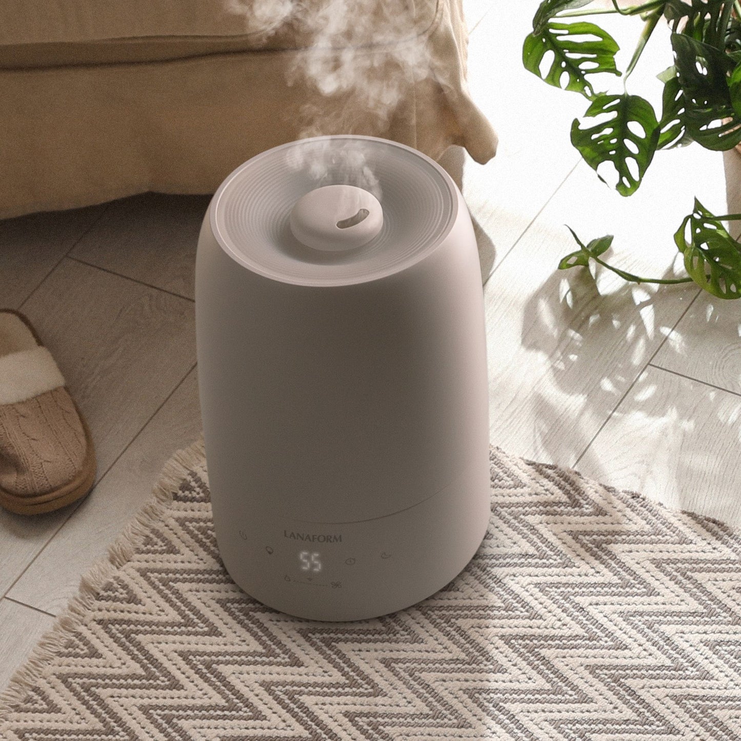 Lanaform H200C – Appstyrd luftfuktare med hygrometer och aromafunktion – bild 2