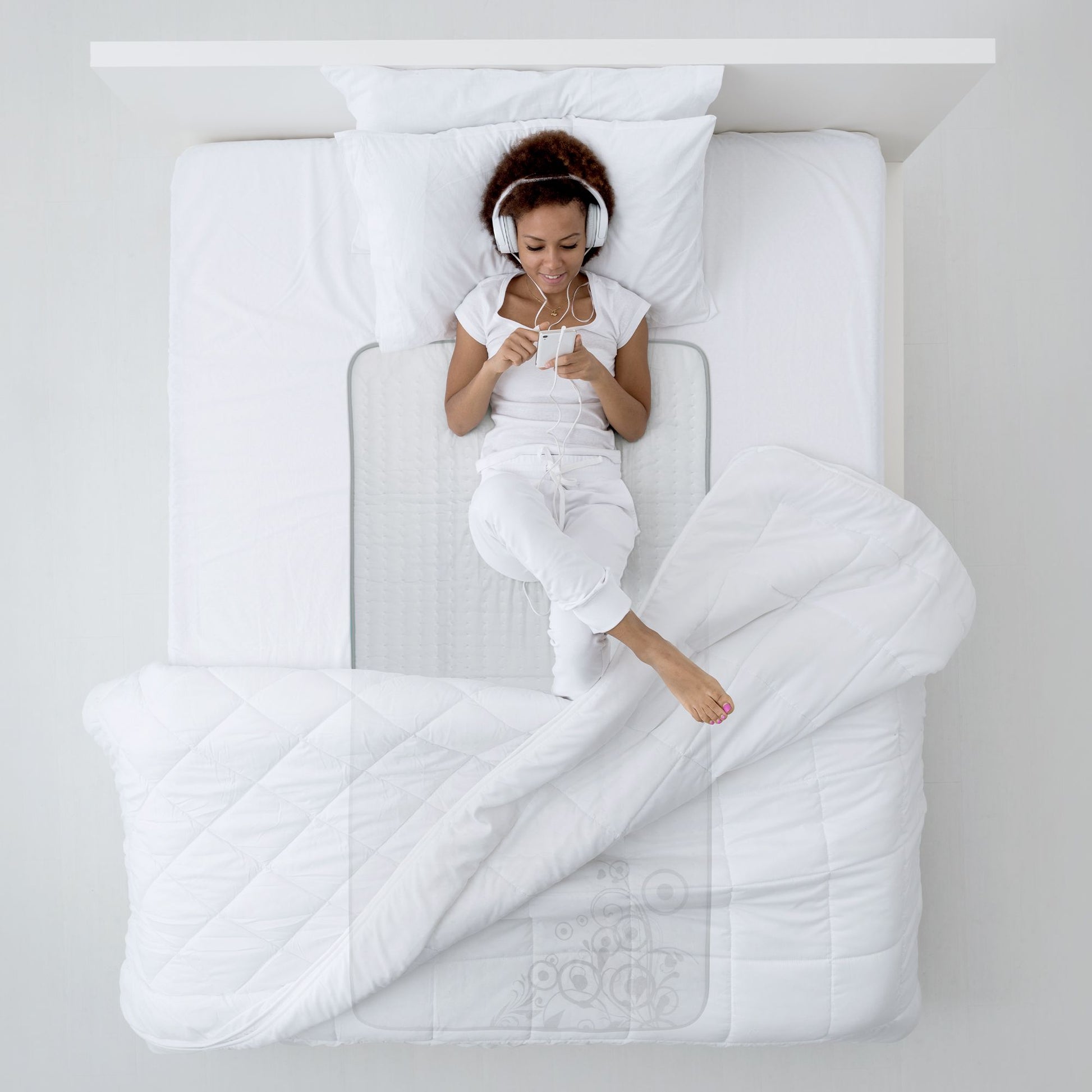 Lanaform Heating Blanket S1 – Elektriskt värmetäcke / värmemadrass för enkelsäng – bild 2