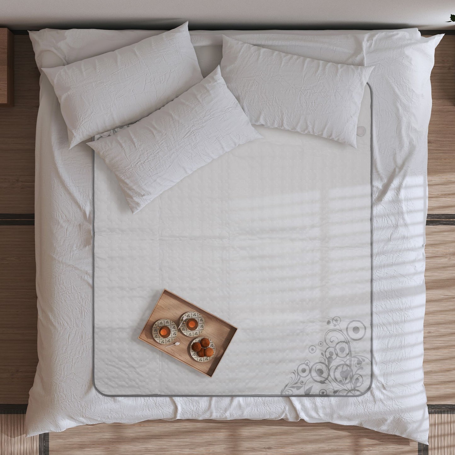Lanaform Heating Blanket S2 – Elektriskt värmetäcke för dubbelsäng och två personer – värme från Lanaform