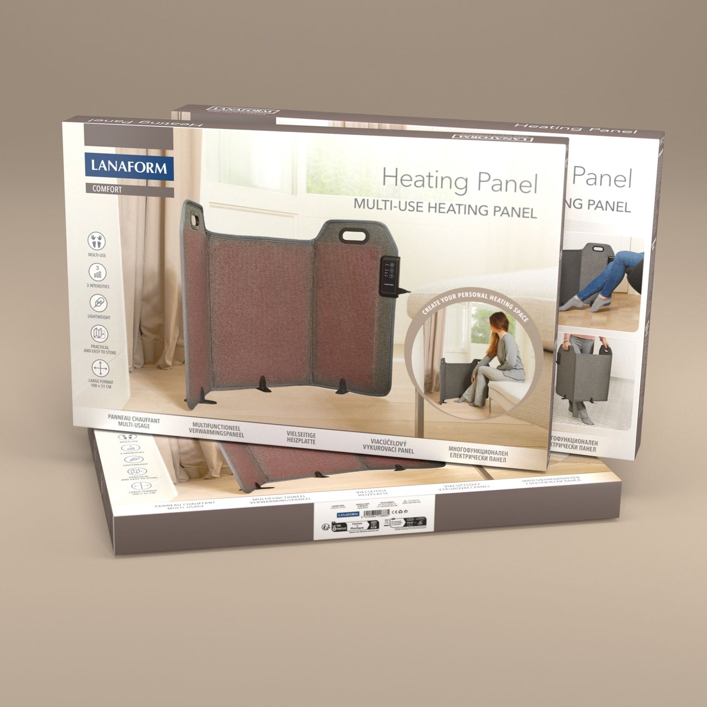 Lanaform Heating Panel – Elektrisk värmepanel med justerbar temperatur – bild 3