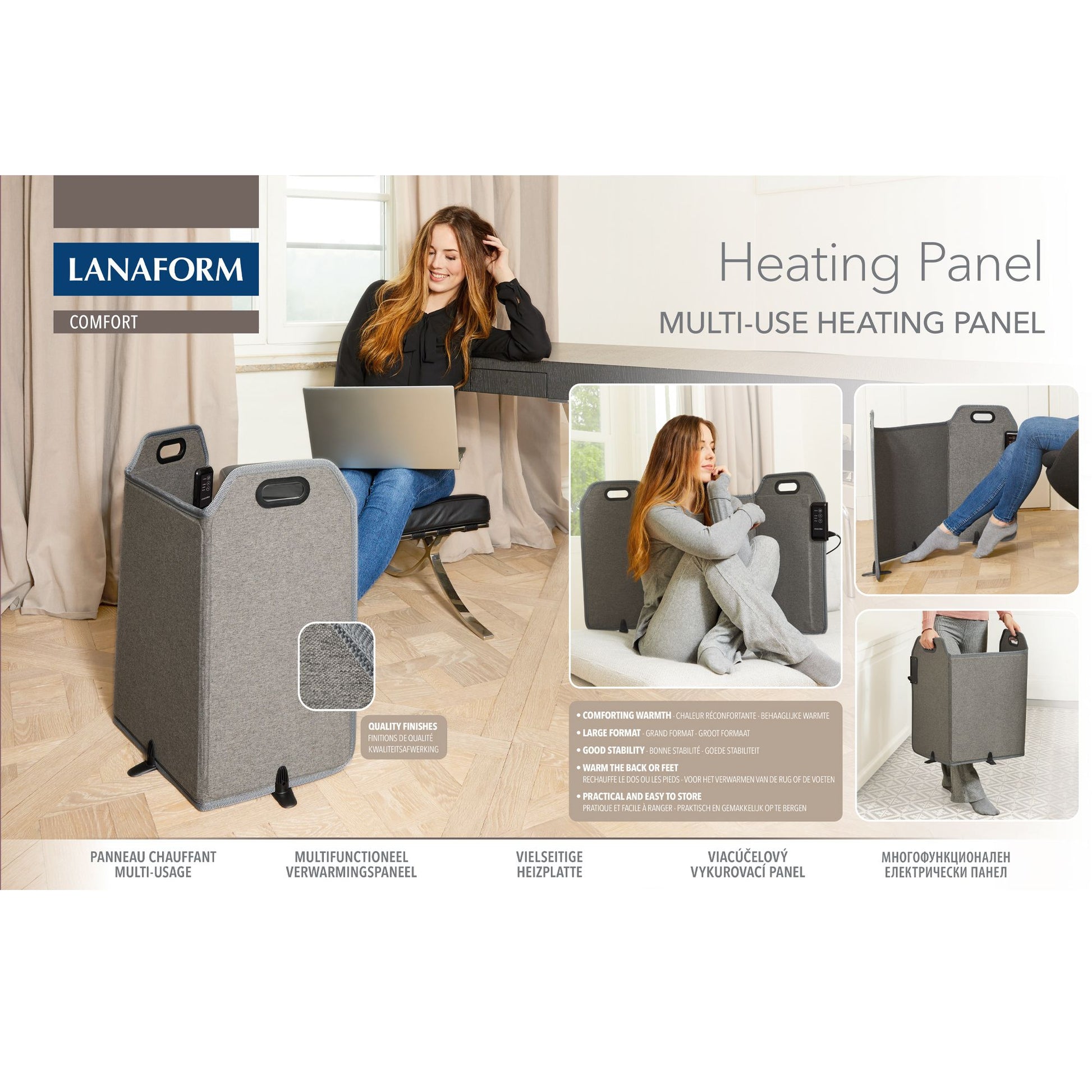 Lanaform Heating Panel – Elektrisk värmepanel med justerbar temperatur – bild 4