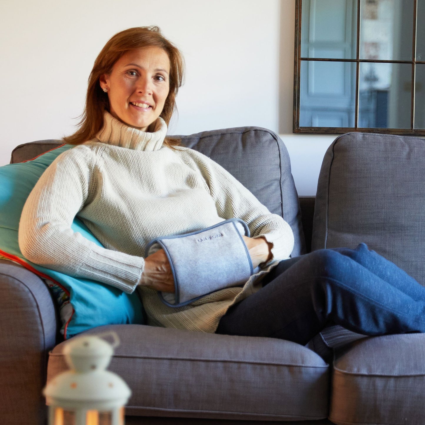 Lanaform Hottle Well-Being – Elektrisk värmedyna med mjukt textilöverdrag – värme från Lanaform