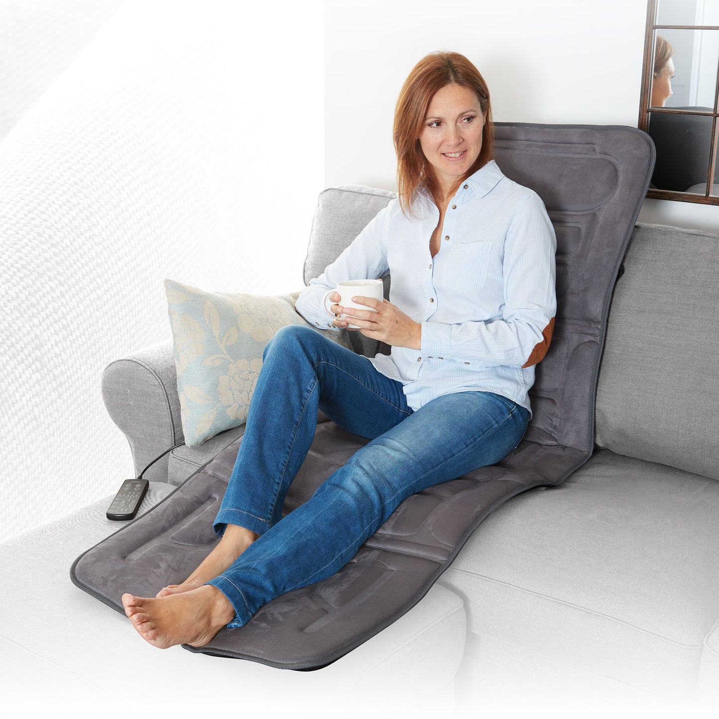Lanaform Massaging Mattress – Helkroppsmassage med värme i hopfällbar massagematta – massage & spa från Lanaform