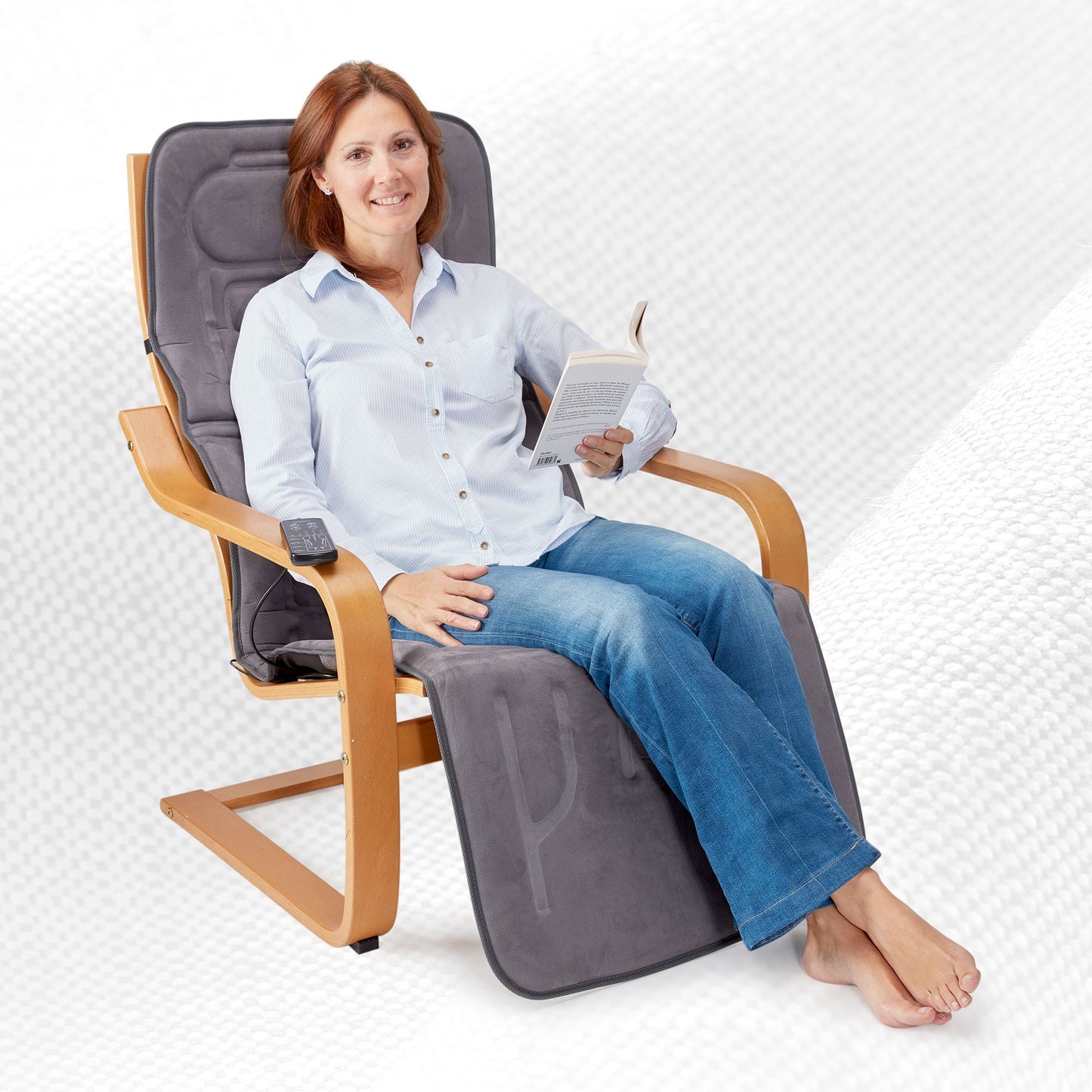 Lanaform Massaging Mattress – Helkroppsmassage med värme i hopfällbar massagematta – bild 3