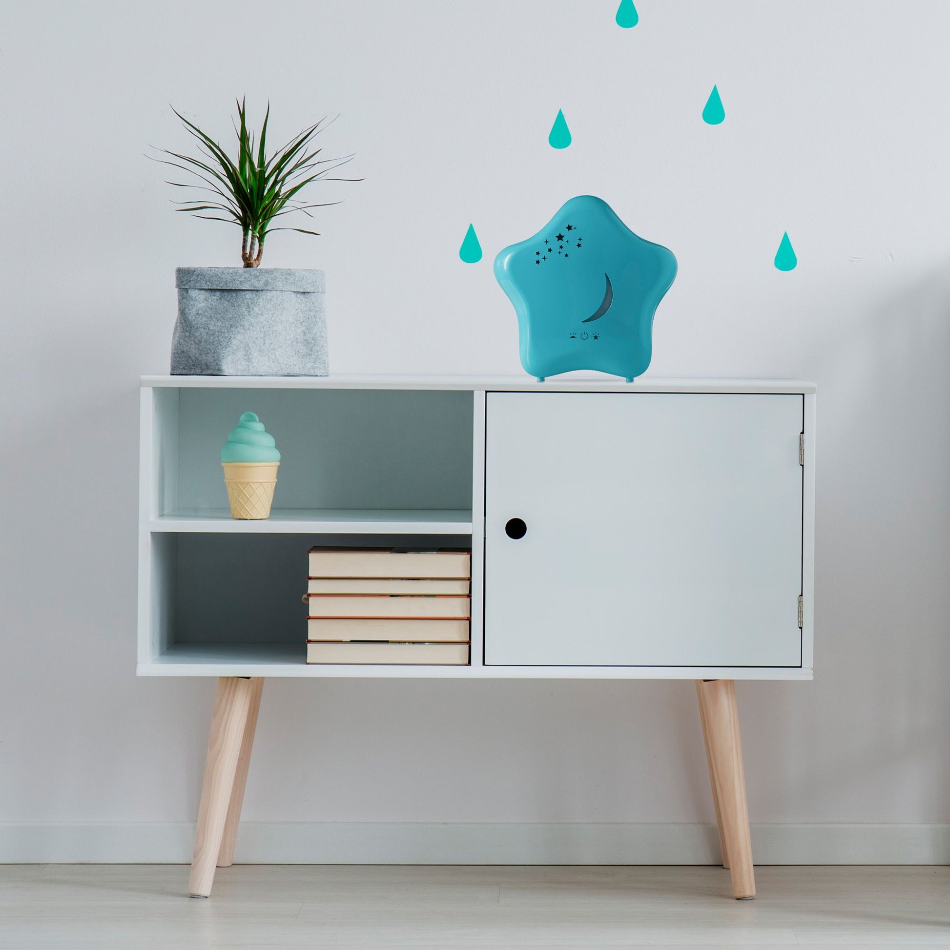 Lanaform Moony – Luftfuktare för barn med nattlampa och kall dimma – bild 4