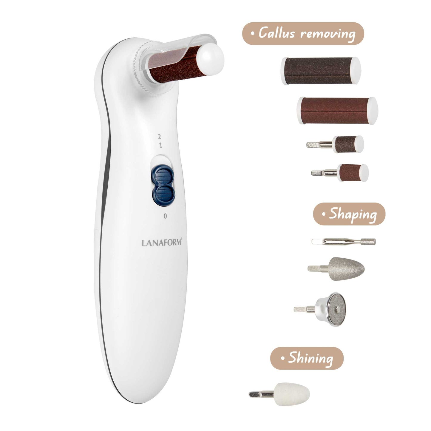 Lanaform Nails Care – Kompakt manikyr- och pedikyrset med 5 tillbehör – bild 5