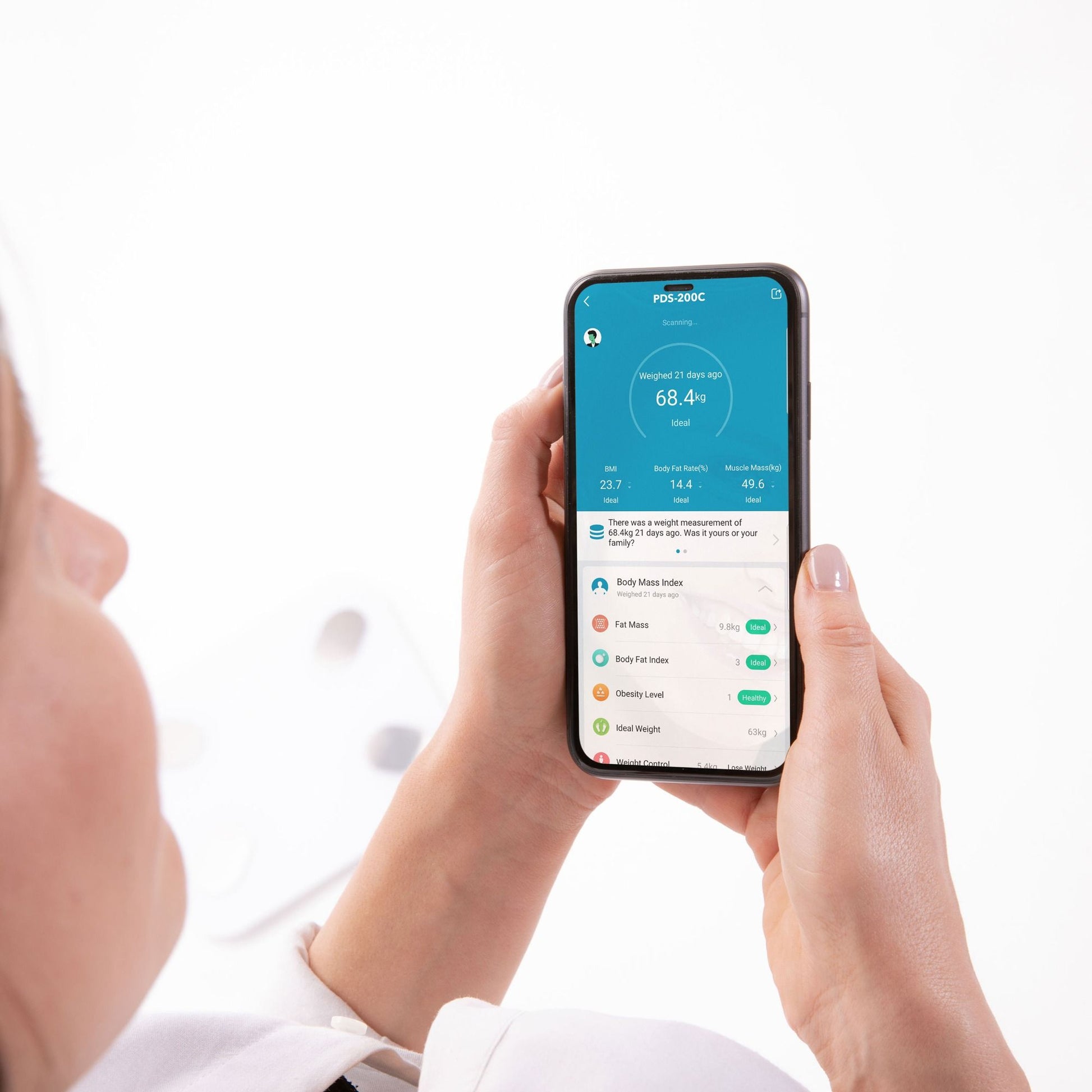 Lanaform PDS-200C – Smart personvåg med app, kroppssammansättning och Bluetooth – bild 2
