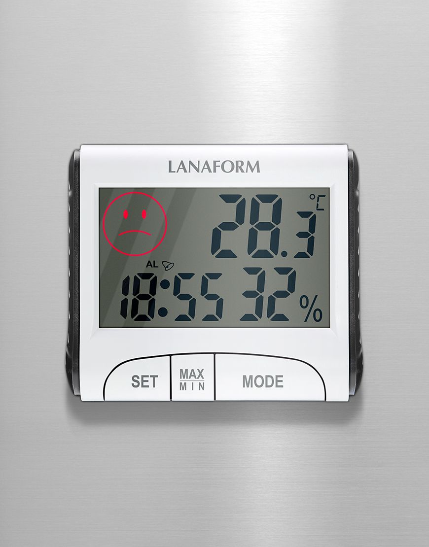 Lanaform Thermo-Hygrometer – Digital termometer och hygrometer för inomhusklimat – bild 3